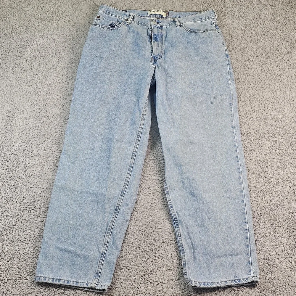 Levis 560 Jeans Mens 36x30 Light Blue Relaxed Tapered Comfort Fit Denim